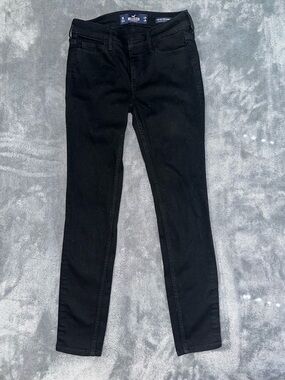 Hollister Black Low-Rise Super Skinny Jeans